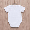 Baby Unisex Short Sleeve Letter Printed Romper Baby Clothing In Bulk - PrettyKid