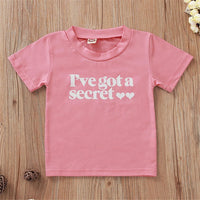 Girls Short Sleeve Letter Printed T-shirt Wholesale Clothing For Girls - PrettyKid