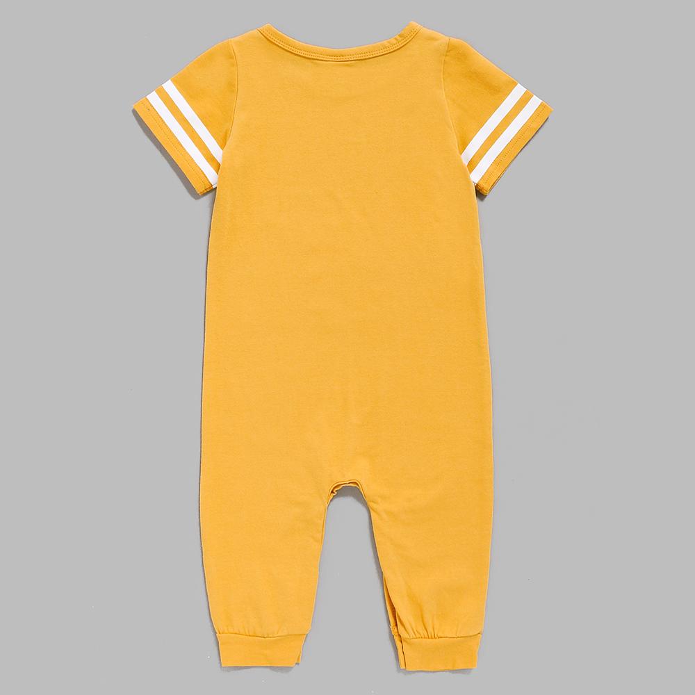 Baby Boys Short Sleeve Peachy Printed Striped Romper Baby clothes Cheap Wholesale - PrettyKid