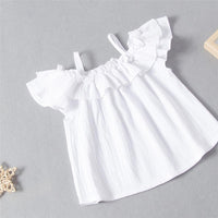 Girls Short Sleeve Sling Solid Top & Skirts Children's Wholesale Boutique Clothing - PrettyKid