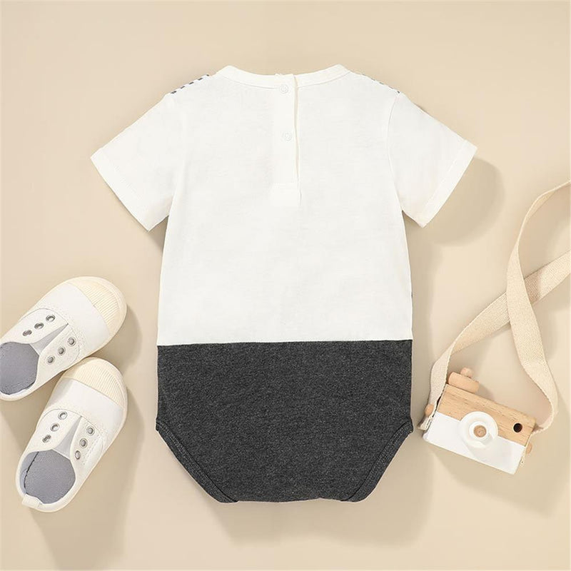 Baby Boys Short Sleeve Striped Romper kid clothing wholesale distributors - PrettyKid
