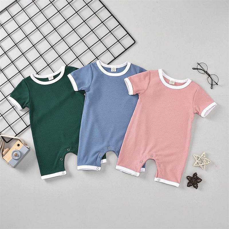 Baby Unisex Short Sleeve Summer Romper Baby Wholesale Suppliers - PrettyKid