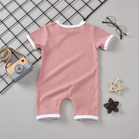 Baby Unisex Short Sleeve Summer Romper Baby Wholesale Suppliers - PrettyKid