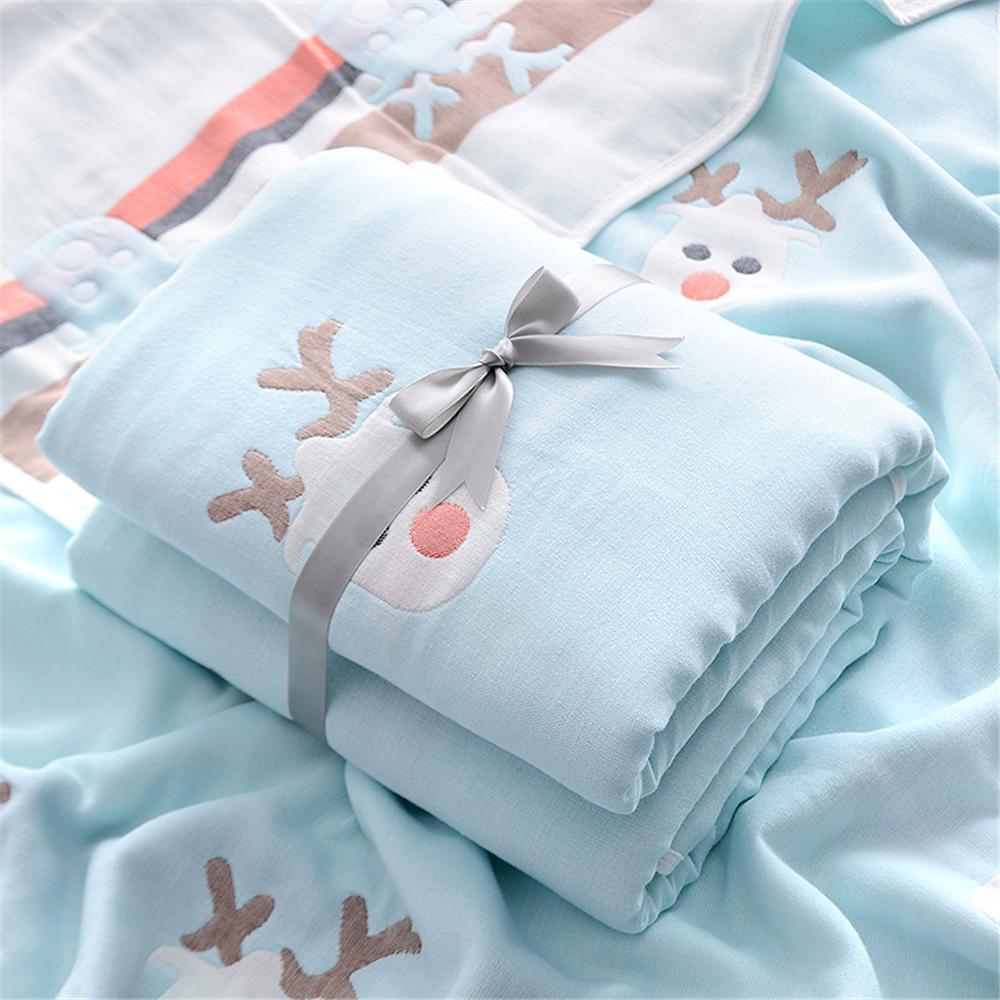 Baby Six-layer Cartoon Cotton Blanket Wholesale Boys Jeans Wholesale Baby Blankets - PrettyKid