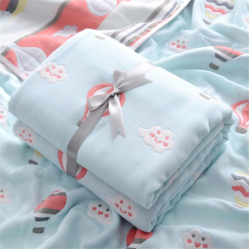 Baby Six-layer Cartoon Cotton Blanket Wholesale Boys Jeans Wholesale Baby Blankets - PrettyKid
