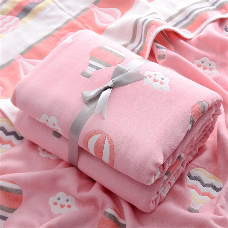 Baby Six-layer Cartoon Cotton Blanket Wholesale Boys Jeans Wholesale Baby Blankets - PrettyKid