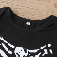 Baby Boys Skeleton Long Sleeve Bat Romper Wholesale Baby Rompers - PrettyKid