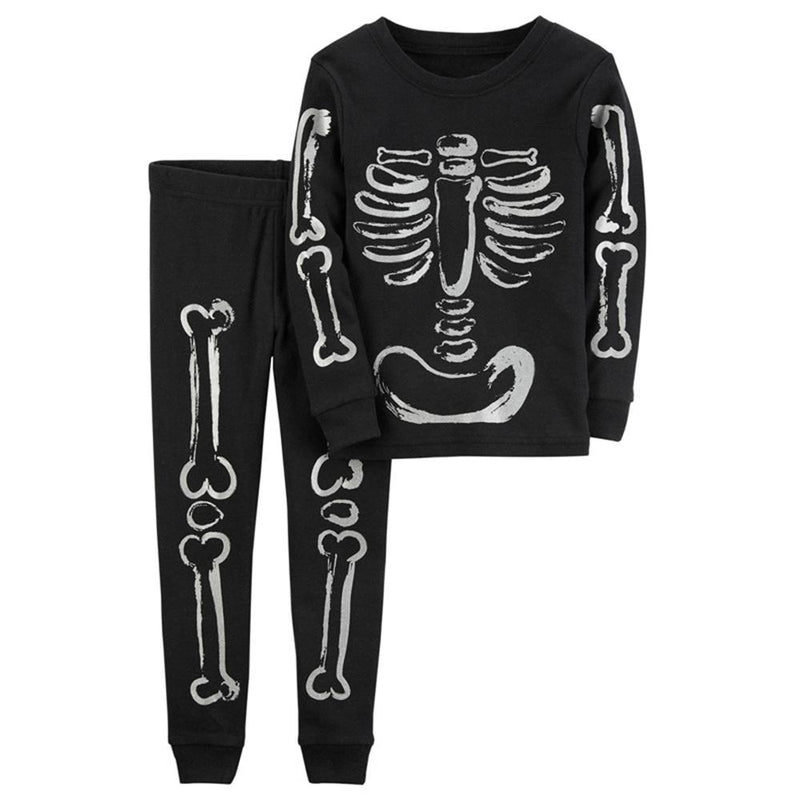 Boys Skeleton Long Sleeve Top & Pants Boy Boutique Clothing Wholesale - PrettyKid