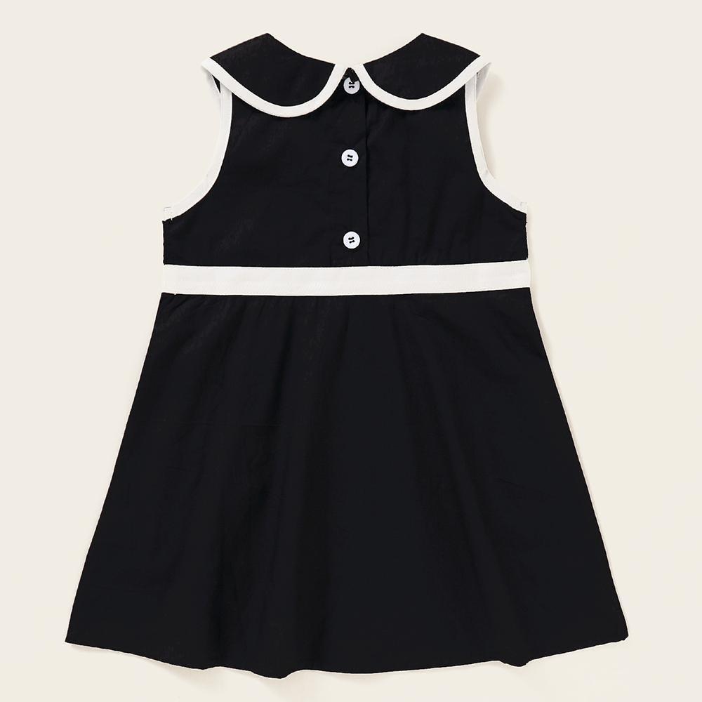 Baby Girls Sleeveless Doll Collar Dress Baby Clothes Suppliers - PrettyKid