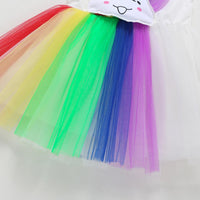 Girls Sleeveless Embroidery Rainbow Sleeveless Dress Girl Boutique Clothing Wholesale - PrettyKid