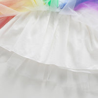 Girls Sleeveless Embroidery Rainbow Sleeveless Dress Girl Boutique Clothing Wholesale - PrettyKid
