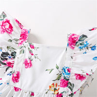 Baby Girl Sleeveless Floral Printed Dress Buy Baby Clothes Wholesale - PrettyKid