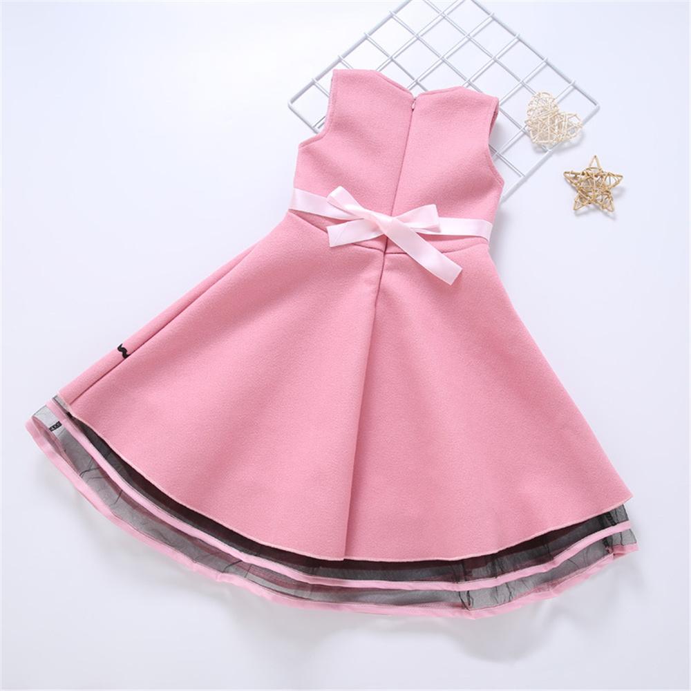 Girls Sleeveless Flower Dress Children clothes Wholesale Usa - PrettyKid