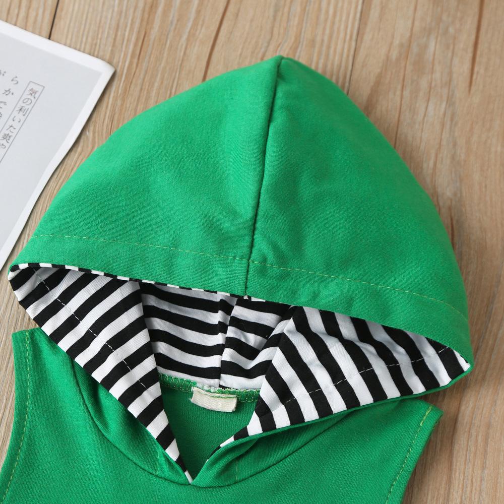 Baby Boys Sleeveless Hooded Romper Baby Clothes Wholesale - PrettyKid