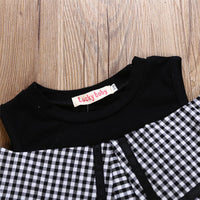 Girls Sleeveless Plaid Button Summer Dress Wholesale Little Girl Boutique Clothing - PrettyKid