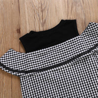 Girls Sleeveless Plaid Button Summer Dress Wholesale Little Girl Boutique Clothing - PrettyKid