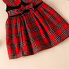 Baby Girls Sleeveless Plaid Splicing Bow Decor Dress Baby Boutique clothes Wholesale - PrettyKid
