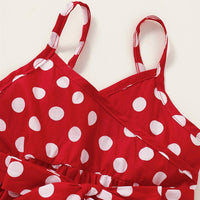 Girls Sleeveless Polka Dot Printed Dress Wholesale clothes For Girls - PrettyKid