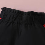 Girls Sleeveless Rose Flower Printed Lotus Leaf Collar Top & Pants Wholesale Girl clothes - PrettyKid