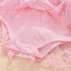 Baby Girls Sleeveless Solid Color Bow Decor Mesh Dress & Headband Baby Wholesales - PrettyKid