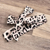 Girls Sleeveless Solid Color Tie Up Top & Leopard Flared Pants Wholesale Little Girls clothing - PrettyKid