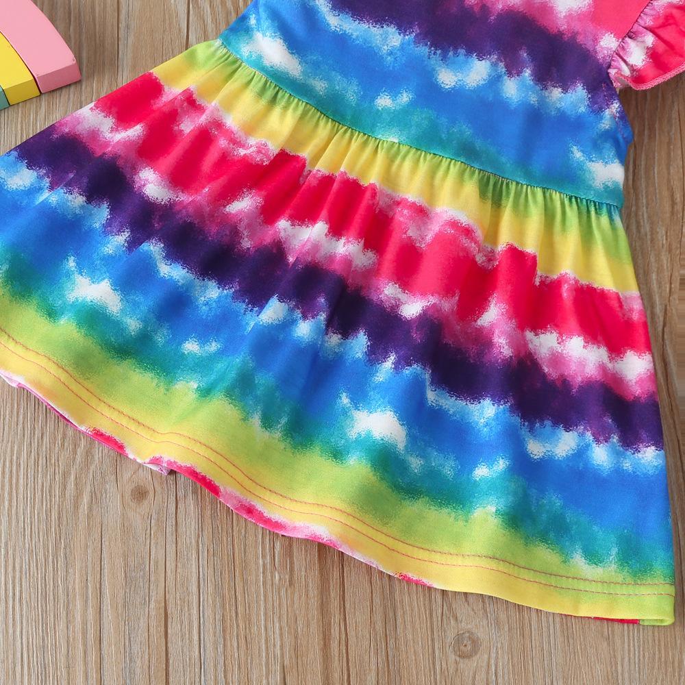 Girls Sleeveless Tie Dye Dress Wholesale Kids Clothing Distributors - PrettyKid