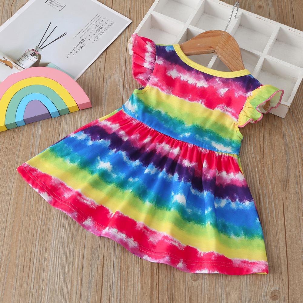 Girls Sleeveless Tie Dye Dress Wholesale Kids Clothing Distributors - PrettyKid