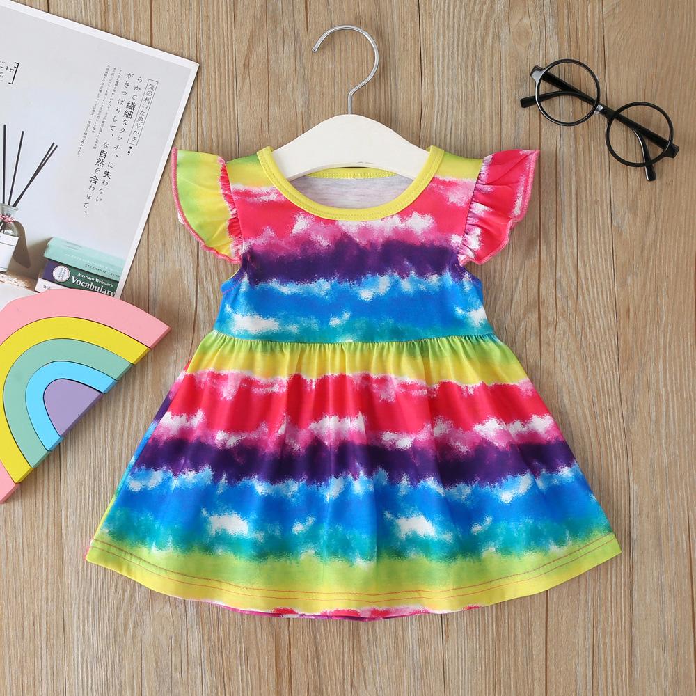 Girls Sleeveless Tie Dye Dress Wholesale Kids Clothing Distributors - PrettyKid