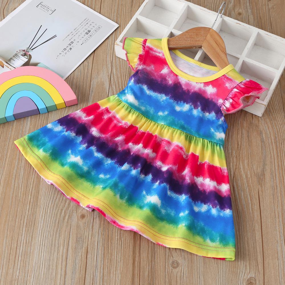 Girls Sleeveless Tie Dye Dress Wholesale Kids Clothing Distributors - PrettyKid