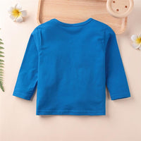Unisex Smiley Letter Print Long Sleeve T-shirt Wholesale Kidswear - PrettyKid