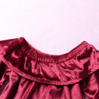 Toddler Girls Soft Flare Sleeve Off Shoulder Top & Floral Bell Pants Wholesale - PrettyKid