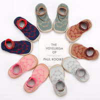 Baby Soft Knitted Printed Sock Flat Shoes - PrettyKid