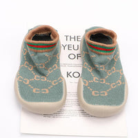 Baby Soft Knitted Printed Sock Flat Shoes - PrettyKid