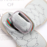 Baby Soft Knitted Printed Sock Flat Shoes - PrettyKid