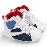 Baby Boys Soft Lace Up Non-slip Sneakers - PrettyKid