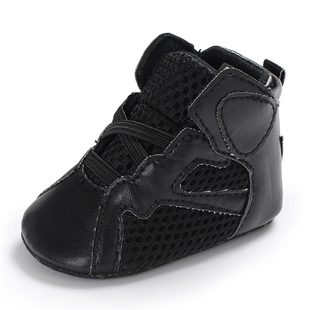 Baby Boys Soft Lace Up Non-slip Sneakers - PrettyKid