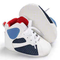 Baby Boys Soft Lace Up Non-slip Sneakers - PrettyKid