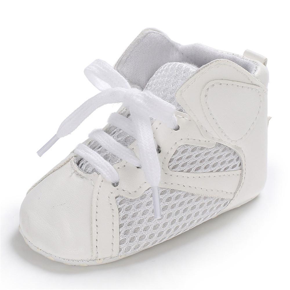 Baby Boys Soft Lace Up Non-slip Sneakers - PrettyKid