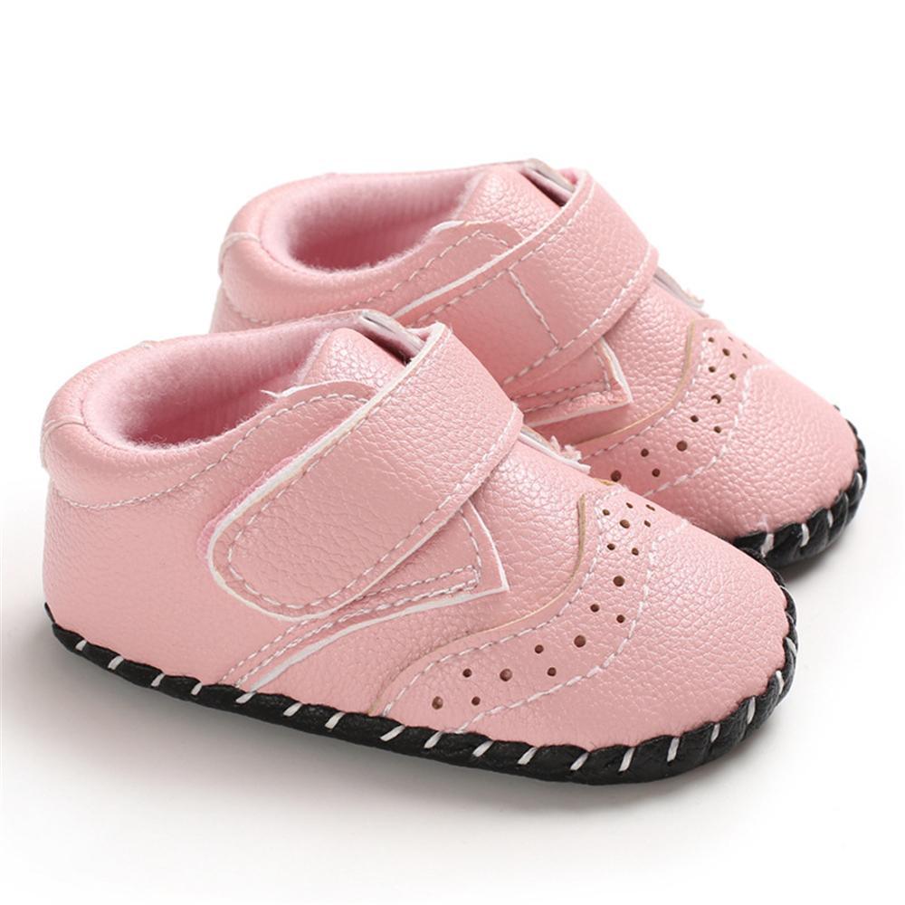 Baby Unisex Soft Non-Slip Magic Tape Flats Wholesale Baby Shoes Suppliers - PrettyKid