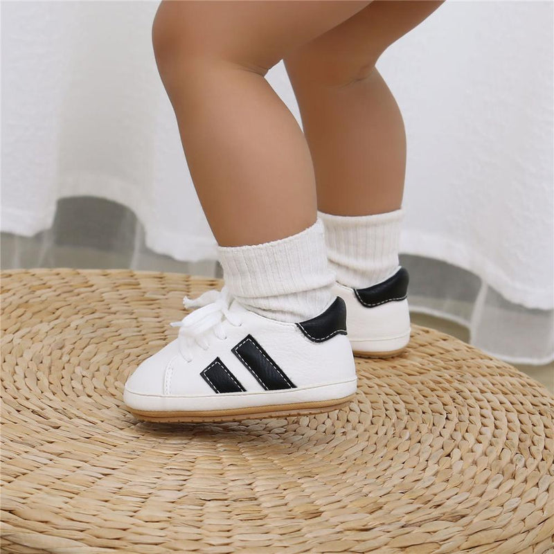Baby Soft Soled Lace-up Casual Sneakers Wholesale Toddler Shoes - PrettyKid
