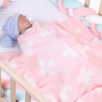 Baby Soft Stroller Cover Cross Wholesale Baby Blanket - PrettyKid