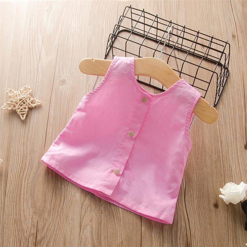 Baby Girls Sold Color Sleeve Top & Shorts Wholesale Designer Baby Clothes - PrettyKid