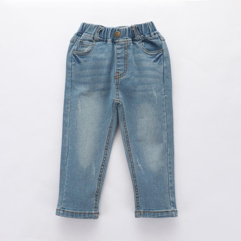 Boys Solid Autumn Pocket Jeans Wholesale - PrettyKid
