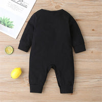 Baby Boys Solid Bottle Pattern Long Sleeve Romper - PrettyKid