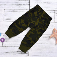 Boys Solid Camouflage Printed Tops & Pants Wholesale Boy Clothing - PrettyKid