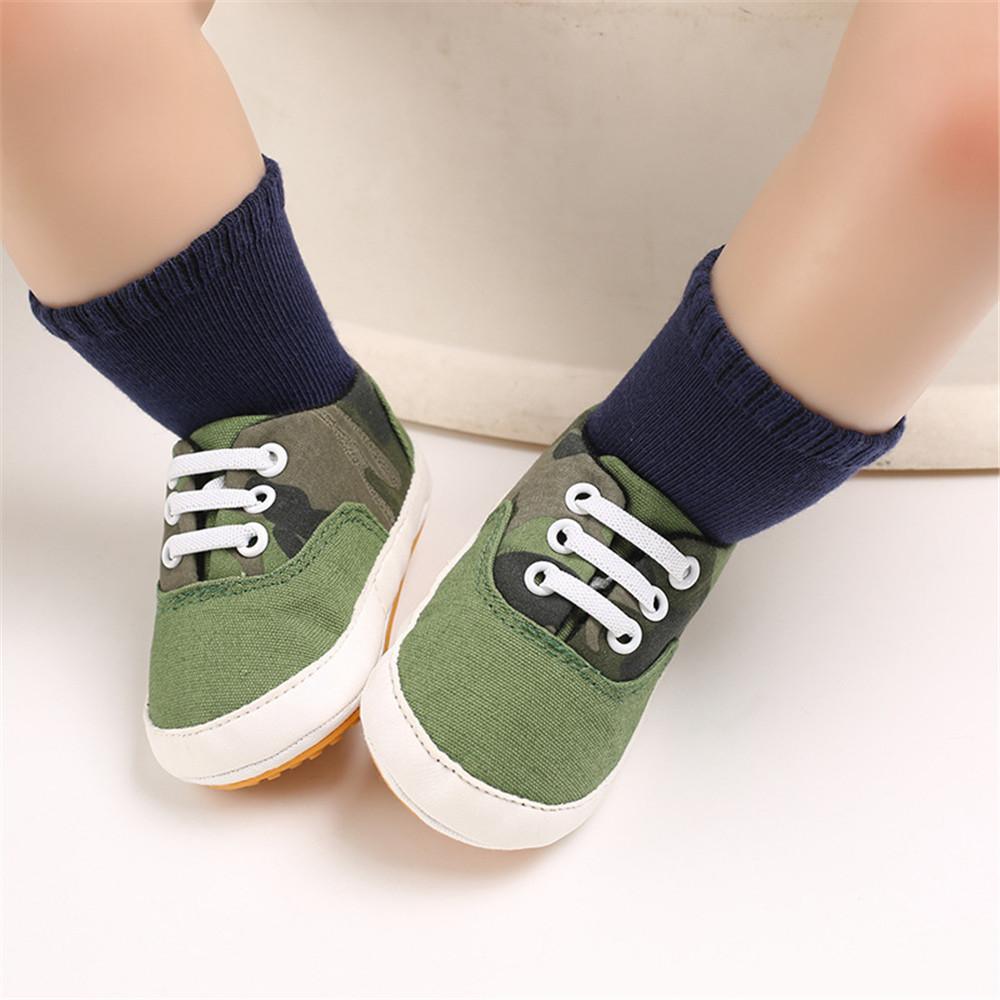 Baby Boys Solid Canvas Lace Up Sneakers Wholesale Toddler Shoes - PrettyKid