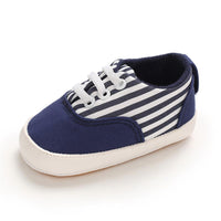 Baby Boys Solid Canvas Lace Up Sneakers Wholesale Toddler Shoes - PrettyKid