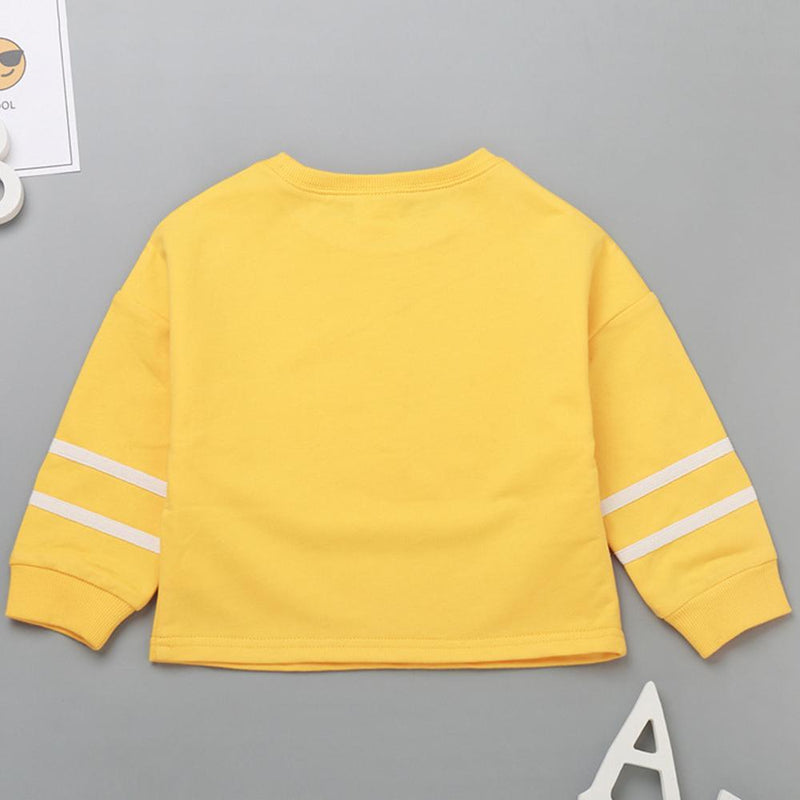 Boys Solid Cartoon Printed Long Sleeve Tops Wholesale - PrettyKid