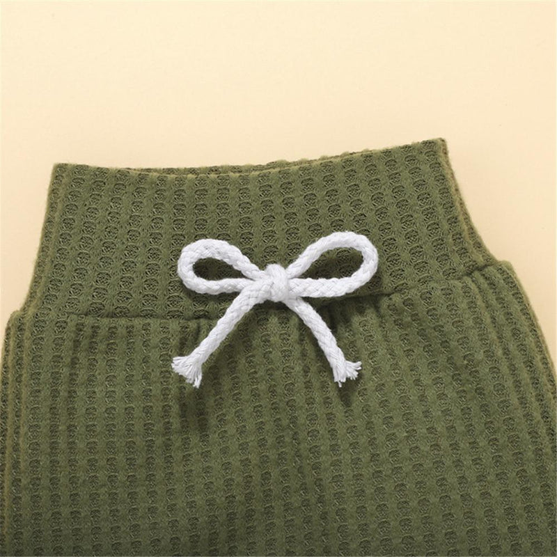 Baby Unisex Solid Casual Long Sleeve Romper & Pants & Hat Baby Wholesale - PrettyKid