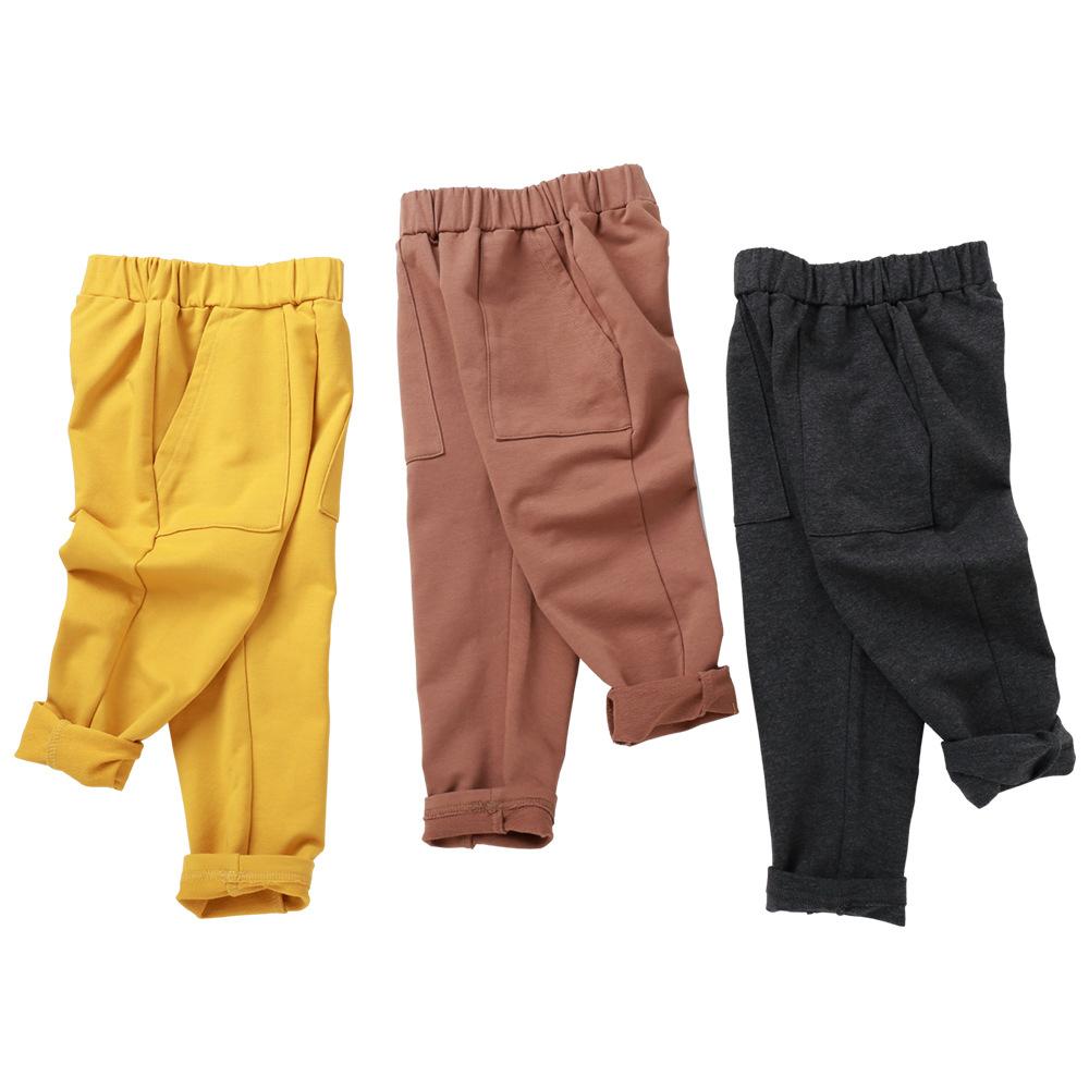 Boys Solid Casual Pockets Pants Wholesale Kid Clothing - PrettyKid
